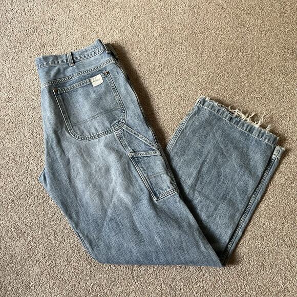 Vintage American Eagle Carpenter Wide Leg Jeans Men's 36x34 - Picture 1 of 5